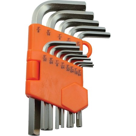 DYNAMIC Tools 13 Piece SAE Regular Hex Key Set, 3/64" - 3/8" D043203